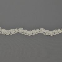 Bruidsband naomi met parels ivory 3cm