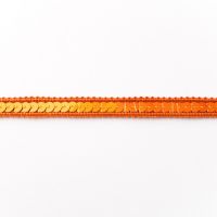 Paillettenband 12mm oranje