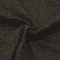 Exclusieve Italiaans design Brocaat slangenprint zwart brons