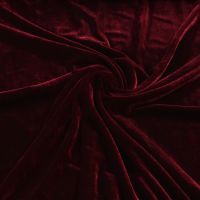 Stretch velours  / fluweel / mobra Bordeaux rood  kleur 019