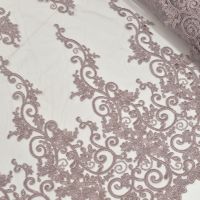 Couture kant taupe paars kleur 007