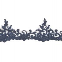Randgarnering couture kant 10cm kleur 049 donker blauw