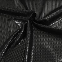 Crepe met lame zigzag zwart