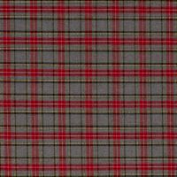 Schotse ruit  stretch / tartan steward grey red