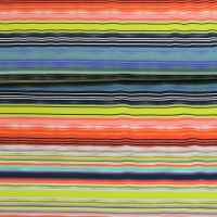 Katoen tricot digitaal streep multi colors 