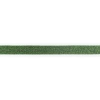Tricot band streep / broekstreep lurex groen wit 25mm