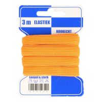 Elastiek 10 mm  kaart 3 meter oranje