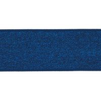 40mm elastiek  kobalt blauw  lurex 