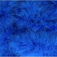 Marabou verenband / imitaiebontrand /  dons  kobalt blauw kleur 918