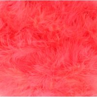 Marabou verenband / imitaiebontrand /  dons  koraal roze kleur 613
