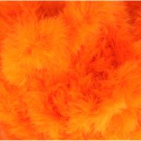 Marabou verenband / imitaiebontrand /  dons  oranje kleur 849
