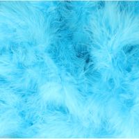 Marabou verenband / imitaiebontrand /  dons  aqua blauw kleur 547