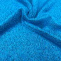 Mohair  mantelstof  100% wol exclusieve italiaanse  designer stof  turquoise