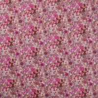 Katoen liberty bloementjes Egyptische katoen fuchsia