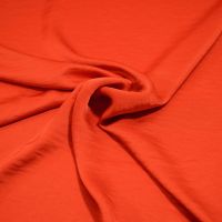 silky satin washed  stretch oranje rood kleur 456