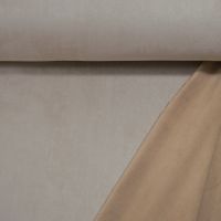 Fleece suedine double face / bounded beige