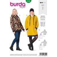 Burda patroon  6195 hoodie plus size