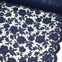 Couture kant donker blauw met pailletten artikel P698-008