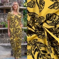 viscose linnen leaves geel My image