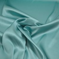 satijn zijde stretch aqua blauw kleur 033