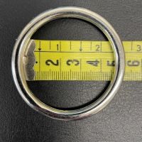 Ring 5cm vercroomd zilver