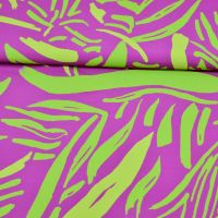 micro polyester magenta lime groen A la ville / bittoun #knipmode 