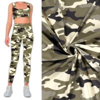 Lycra sportwear  jersey camouflage print 