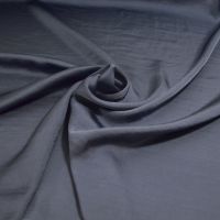 silky satin washed  staal blauw kleur 690
