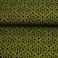 Jacquard punta jersey abstract lime
