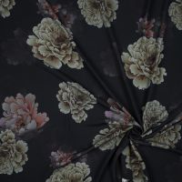 Viscose digitaal print bloemen