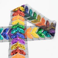 pailletten band multi colors