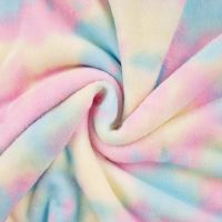 Knuffel fleece Tie dye multi colors rainbow / unicorn