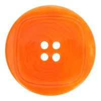 Knoop met vierkant oranje 37,5mm