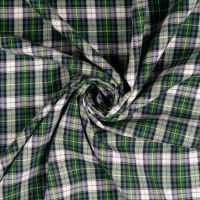 katoen ruit flannel groen blauw