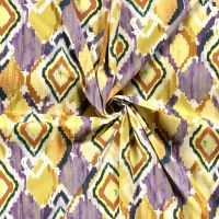 Viscose stretch abstract lila geel #My image 28