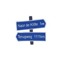 Wegwijzer naor de klote embleem