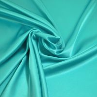 satijn zijde stretch  aqua blauw kleur 124