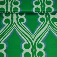 Satijn duchesse italiaans designer stof abstract emerald