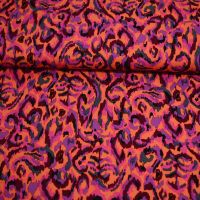 Viscose twill print koraal paars magenta NEW COLLECTION