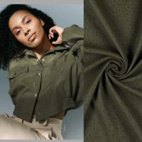 Kunst leder / imitatie leer met structuur army green