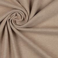 Gebreid smal rib beige