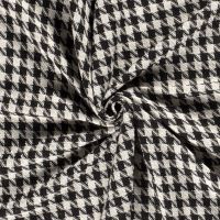 pied de poule ruit zwart met goud lurex draadje