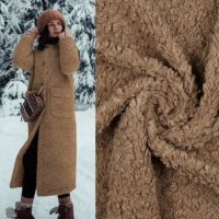 Teddy boucle gebreid camel