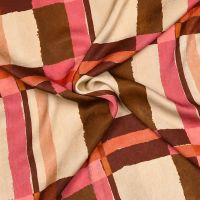 satijn gerecycled polyester micro ruit   # A la ville collection 