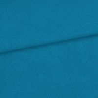 Stretch twill pua de peche turquoise blauw