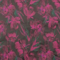 jacquard bloemen fuchsia