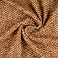 tweed visgraat beige brique