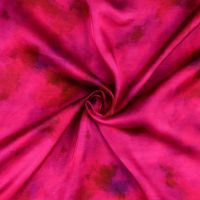 viscose satijn ecovero  digitaal geprint fuchsia tie dye