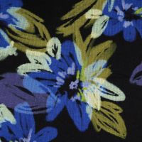 punta jersey bloemen print paars