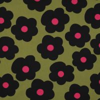 Nerida Hansen Fine poplin big flower groen  #Nerida Hansen  